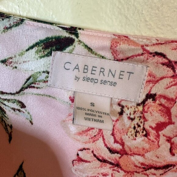 CABERNET BY SLEEP SENSE Womens Kaftan Pink FLORAL ROBE SIZE Small MuMu Lounge - Picture 2 of 11